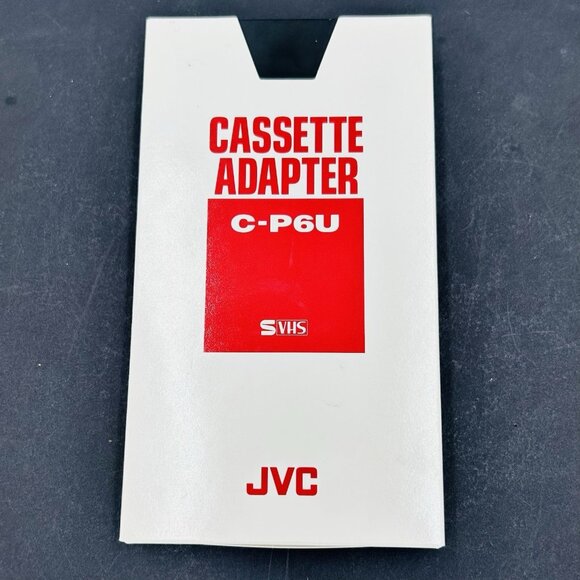 NEW JVC C-P6U VHS Cassette Adapter for S-VHS VCR Playback VHS-C Unsealed - Picture 1 of 5
